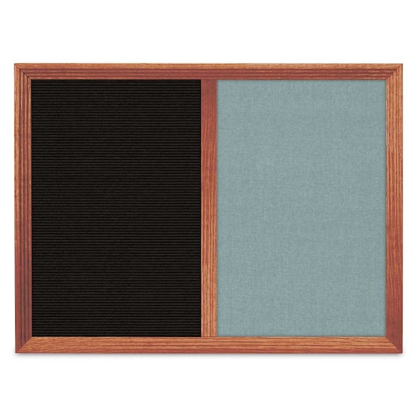 Enclosed Corkboard, 1 Door, 18"x24", 4" Fra